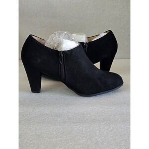 Journee Collection Womens Sanzi Kitten Heel Booties - Black 8 1/2 New